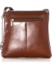 Mia Tomazzi Leder-Umhängetasche "Ortica" in Braun - (B)22 x (H)20 x (T)5 cm