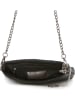 Mia Tomazzi Leren schoudertas "Lunigiana" zwart - (B)26 x (H)16 x (D)4 cm