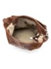 Mia Tomazzi Leder-Schultertasche "Rozzano" in Dunkelbraun - (B)26 x (H)28 x (T)12 cm