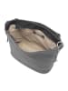 Mia Tomazzi Leder-Schultertasche "Sabaudia" in Grau - (B)26 x (H)28 x (T)12 cm