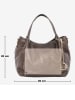 Mia Tomazzi Leder-Henkeltasche "Vigentino" in Braun - (B)26 x (H)20 x (T)14 cm