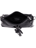 Mia Tomazzi Leren schoudertas "Abano" zwart - (B)23 x (H)16 x (D)2 cm