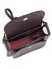 Mia Tomazzi Leder-Umhängetasche "Abbadesse" in Bordeaux - (B)22 x (H)21 x (T)8 cm