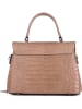 Mia Tomazzi Leder-Henkeltasche "Tintoretto" in Taupe - (B)28 x (H)20 x (T)12 cm
