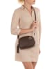 Mia Tomazzi Leder-Umhängetasche "Gradisca" in Dunkelbraun - (B)22 x (H)16 x (T)7 cm