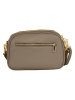 Mia Tomazzi Leder-Umhängetasche ''Gradisca'' in Taupe - (B)22,5 x (H)16 x (T)7 cm