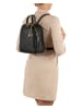 Mia Tomazzi Leren rugzak "Caiazzo" zwart - (B)23 x (H)27 x (D)11 cm