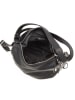Mia Tomazzi Leder-Rucksack "Giulianova" in Schwarz - (B)28 x (H)29 x (T)12 cm
