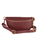 Mia Tomazzi Leren borstbuidel "Perugino" bordeaux - (B)23 x (H)13 x (D)2 cm