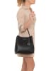 Mia Tomazzi Leder-Schultertasche in Schwarz - (B)28 x (H)28 x (T)14 cm