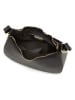 Mia Tomazzi Leder-Schultertasche "Farnese" in Schwarz - (B)24 x (H)14 x (T)9 cm