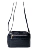 Mia Tomazzi Leder-Umhängetasche ''Avancinio'' in Dunkelblau - (B)24 x (H)17 x (T)9 cm