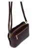 Mia Tomazzi Leren schoudertas ''Avancinio'' bruin - (B)24 x (H)17 x (D)9 cm