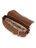 Mia Tomazzi Leren schoudertas ''Azario'' bruin - (B)19 x (H)13 x (D)6 cm
