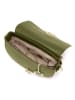 Mia Tomazzi Leder-Umhängetasche ''Azario'' in Grün - (B)19 x (H)13 x (T)6 cm