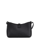 Mia Tomazzi Leder-Umhängetasche "Cuneo" in Schwarz - (B)23 x (H)13 x (T)7 cm