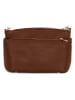 Mia Tomazzi Leren handtas "Bardolino" bruin - (B)25 x (H)13 x (D)17 cm