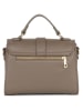 Mia Tomazzi Leren handtas "Diomede" taupe - (B)24 x (H)20 x (D)12 cm