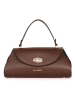 Mia Tomazzi Leder-Umhängetasche ''Bardelli'' in Braun - (B)33 x (H)15,5 x (T)15 cm