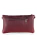 Mia Tomazzi Leder-Clutch ''Caradosso'' in Bordeaux - (B)27 x (H)11 x (T)5 cm