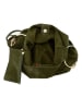 Mia Tomazzi Leder-Schultertasche ''Tarabella'' in Grün - (B)34 x (H)30 x (T)11 cm