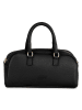 Mia Tomazzi Leder-Henkeltasche ''Barellai'' in Schwarz/ Hellbraun - (B)29 x (H)13 x (T)9 cm