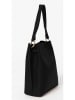 Mia Tomazzi Leder-Henkeltasche "Morozzo" in Schwarz - (B)23 x (H)30 x (T)12 cm
