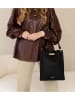Mia Tomazzi Leder-Henkeltasche "Morozzo" in Schwarz - (B)23 x (H)30 x (T)12 cm