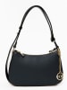 Mia Tomazzi Leder-Henkeltasche "Zubiani" in Schwarz - (B)27 x (H)16 x (T)7 cm