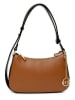 Mia Tomazzi Leder-Schultertasche ''Zubiani'' in Hellbraun - (B)27 x (H)16 x (T)6,5 cm