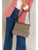 Mia Tomazzi Leren schoudertas ''Viminale'' beige - (B)30 x (H)24 x (D)8 cm