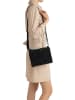 Mia Tomazzi Leren schoudertas "Empoli" zwart - (B)23 x (H)17 x (D)5 cm