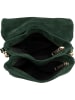 Mia Tomazzi Leder-Umhängetasche "Empoli" in Dunkelgrün - (B)23 x (H)17 x (T)5 cm