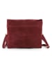 Mia Tomazzi Leder-Umhängetasche "Empoli" in Bordeaux - (B)23 x (H)17 x (T)5 cm