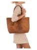 Mia Tomazzi Leder-Shopper "Cilento" in Cognac - (B)58 x (H)42 x (T)14 cm