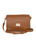 Mia Tomazzi Leder-Umhängetasche "Masaniello" in Hellbraun - (B)25 x (H)19 x (T)2 cm