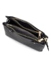 Mia Tomazzi Leren schoudertas ''Vettabbia'' zwart - (B)24 x (H)18 x (D)10 cm