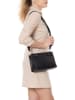 Mia Tomazzi Leren schoudertas ''Vettabbia'' zwart - (B)24 x (H)18 x (D)10 cm
