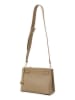 Mia Tomazzi Leder-Umhängetasche ''Vettabbia'' in Beige - (B)24 x (H)18 x (T)10 cm