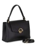 Mia Tomazzi Leder-Henkeltasche "Ignegnoli" in Schwarz - (B)25 x (H)19 x (T)9 cm