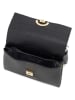 Mia Tomazzi Leder-Umhängetasche ''Berlese'' in Schwarz - (B)21 x (H)16 x (T)3 cm