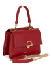 Mia Tomazzi Leder-Umhängetasche ''Berlese'' in Rot - (B)21 x (H)16 x (T)3 cm
