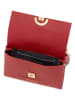 Mia Tomazzi Leder-Umhängetasche ''Berlese'' in Rot - (B)21 x (H)16 x (T)3 cm