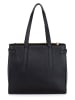 Mia Tomazzi Leder-Schultertasche ''Fioravanti'' in Schwarz - (B)33 x (H)28 x (T)11 cm