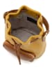 Mia Tomazzi Leder-Henkeltasche ''Moltrasio'' in Gelb - (B)19 x (H)23 x (T)15 cm