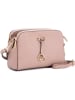 Mia Tomazzi Skórzana torebka "Certosa" w kolorze jasnoróżowym - 24 x 16 x 8 cm