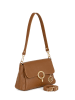 Mia Tomazzi Leder-Schultertasche "Ciovassino" in Hellbraun - (B)26 x (H)18 x (T)10 cm