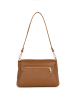 Mia Tomazzi Leren schoudertas "Ciovassino" lichtbruin - (B)26 x (H)18 x (D)10 cm