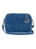 Mia Tomazzi Leder-Umhängetasche in Dunkelblau - (B)23 x (H)16 x (T)11 cm