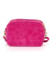 Mia Tomazzi Leder-Umhängetasche in Fuchsia - (B)23 x (H)16 x (T)11 cm